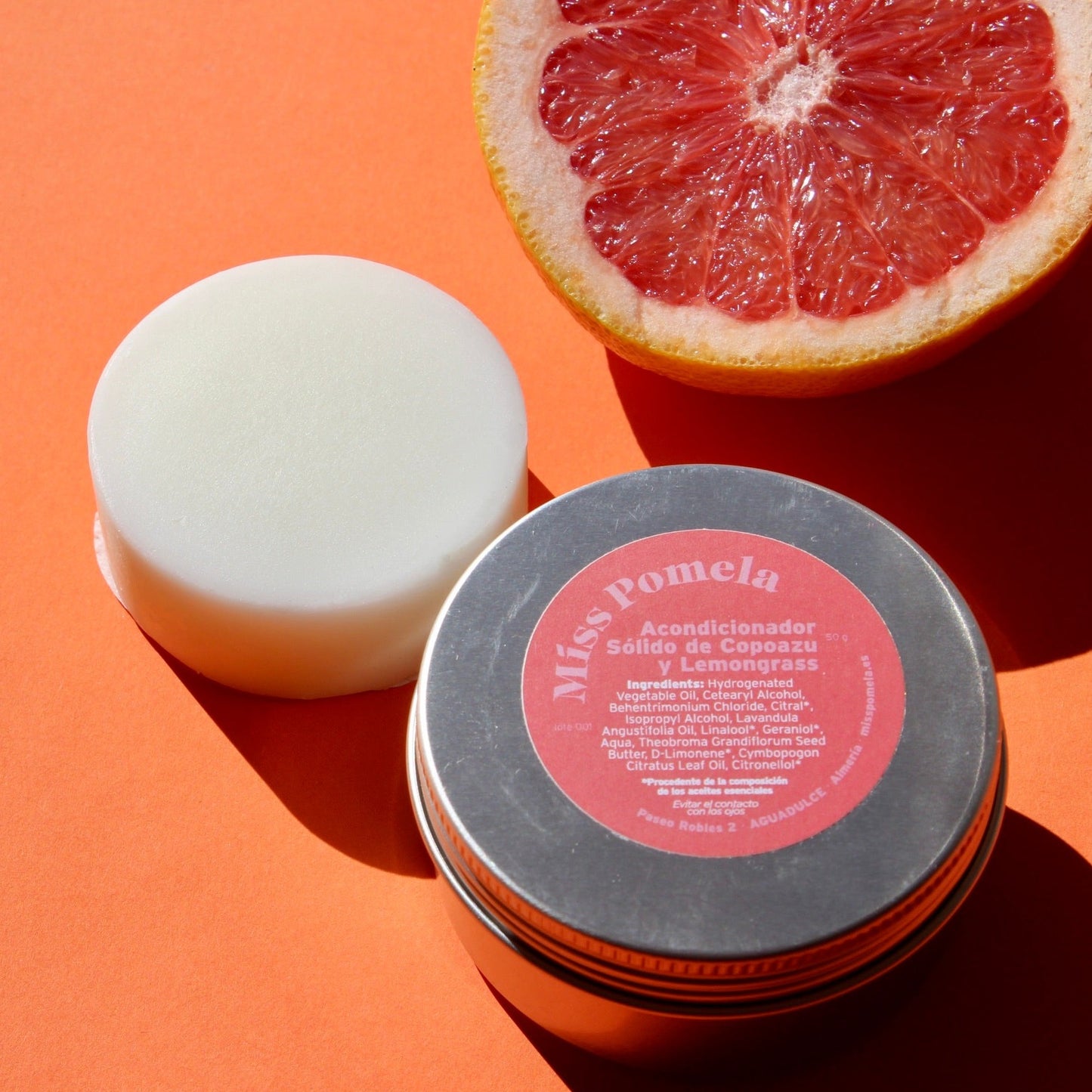 Acondicionador sólido de manteca de copoazu y lemongrass