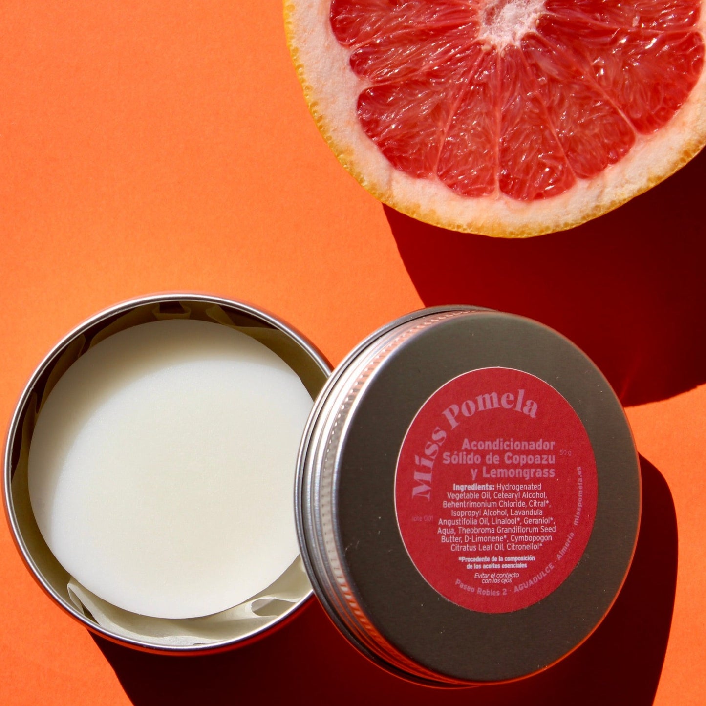 Acondicionador sólido de manteca de copoazu y lemongrass