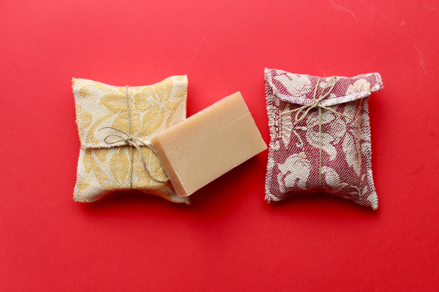 Artisan jasmine soap with red clay